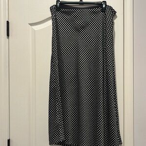 J Crew polka dot skirt size L